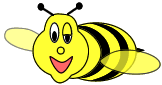 This bee is a sample of slow moving animation